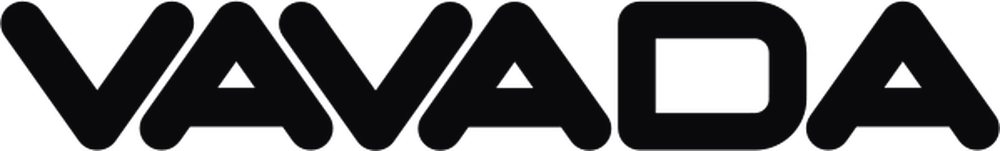 Czarne logo Vavada Casino (monochrom)