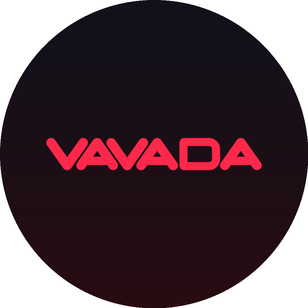 Okrągłe logo Vavada Casino do awatara